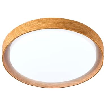 Imagem de Luminária Plafon LED Siena Redondo Cerejeira 41cm 30w - 3 Tons | LY-9571/41Y CER