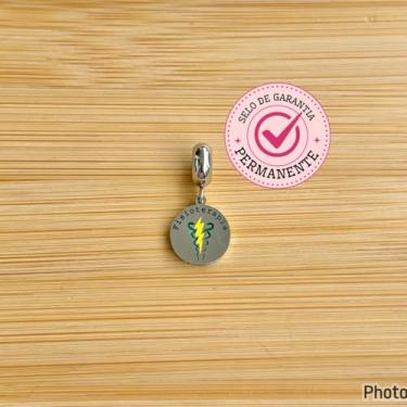 Imagem de Berloque profissão fisioterapia- aço inoxidável, garantia eterna