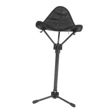 Imagem de Abaodam Banco dobrável telescópico portátil para aventuras ao ar livre, cadeira de acampamento de altura ajustável, estável e confortável, banco de pesca e jardinagem, design dobrável para caminhadas