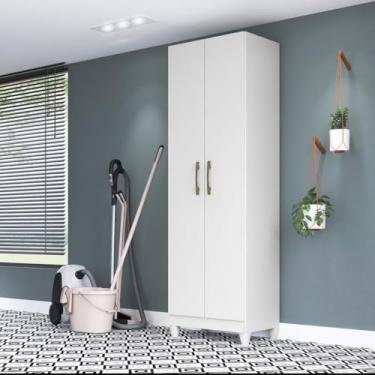 Imagem de Armário Multiuso com 2 Portas 55x181cm New Iris Moval Cor:Branco