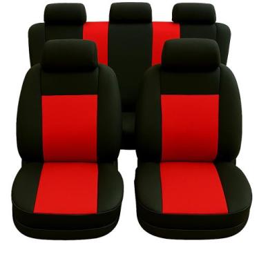 Imagem de Capa de Banco Carro Universal Impermeável Couro e Pluma Compatível Gol