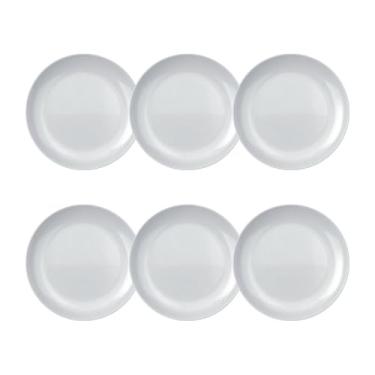 Imagem de Jogo de Pratos Sobremesa Nadir Opaline Duralex Linha Blanc 6 Peças
