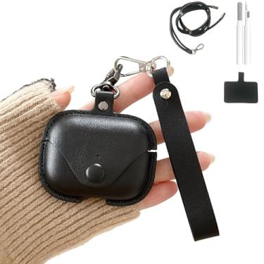 Imagem de Capa de silicone transparente compatível com AirPods pro3 (2025), lindo design de coração rosa com cordão ajustável, capa protetora para viagens