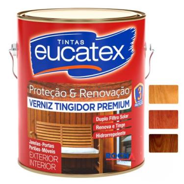 Imagem de Verniz Brilhante para Madeira 3,6L - Imbuia Mogno e Natural - Eucatex,