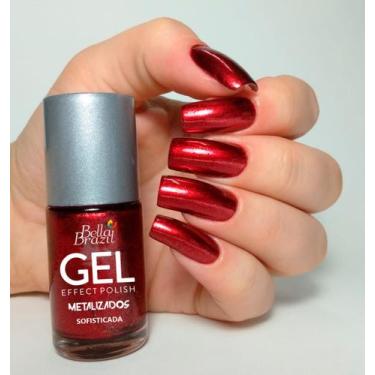 Imagem de Esmalte Metalizado Sofisticada Efeito Gel Bella Brazil 9ml