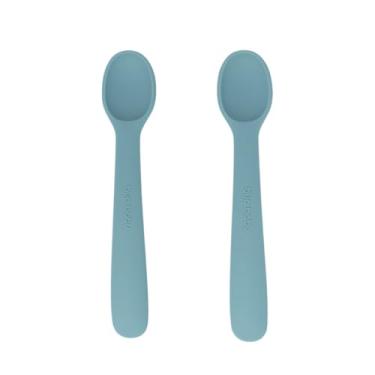 Imagem de Kit Com Duas Colheres De Silicone Azul Sonho, Bup Baby