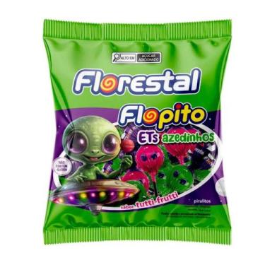 Imagem de Pirulito Flopito Et Azedinho Tutti Frutti - 400g - Florestal