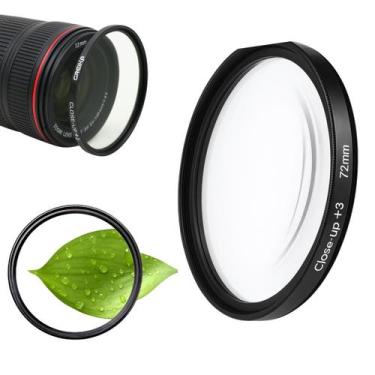 Imagem de Filtro Close Up +3 Macro 72mm - Greika Ideal para Macrofotografia