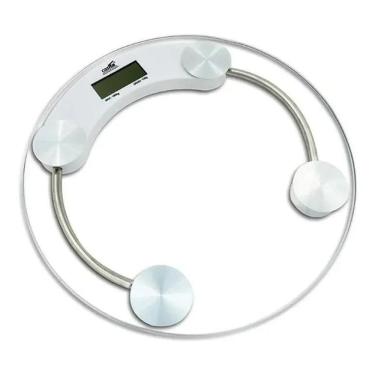 Imagem de Balança Digital Redonda De Vidro Temperado 180Kg Casita