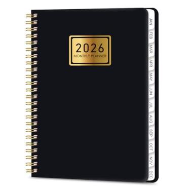 Imagem de Agenda acadêmica 2026, calendário semanal e mensal, janeiro de 2026 a dezembro de 2026, encadernado, abas laminadas, bolso de armazenamento, perfeito para professores, estudantes, mulheres e homens