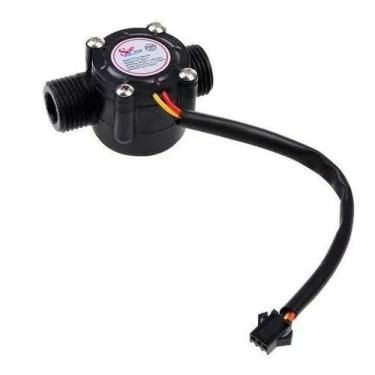 Imagem de Sensor de Fluxo de Água YF-S201 para Medição de Vazão - RoboBuilders
