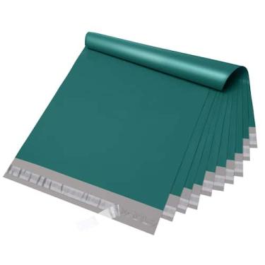 Imagem de Polly Mailers Fuxury 30x39,5 cm, impermeáveis, 50 unidades, verde flor