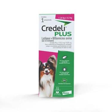 Imagem de Credeli Plus Antipulgas Carrapatos e Vermes Cães 2,8 a 5,5kg Elanco 1 