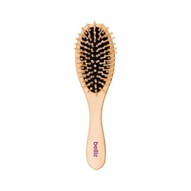 Imagem de Escova De Cabelo Belliz Wood Oval Cerdas De Madeira