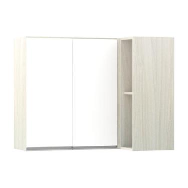 Imagem de Armário Canto Reto Conjugado 2 Portas Lis Legno Crema