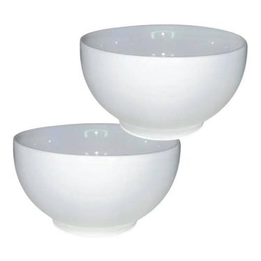 Imagem de 2X Cumbuca Capri 500Ml Porcelana Tigela De Sopa Caldo Açaí E