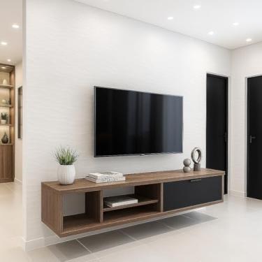 Imagem de Rack Para Sala Tv Home Em Mdf Alto Padrão