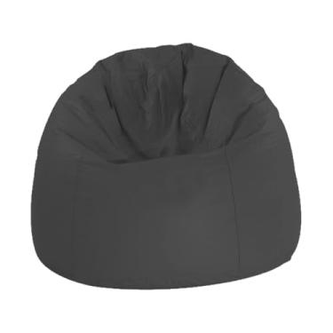 Imagem de Puff Pera em Corano de Alta Resistência, 70cm, Vazio, M2 Store (Preto)