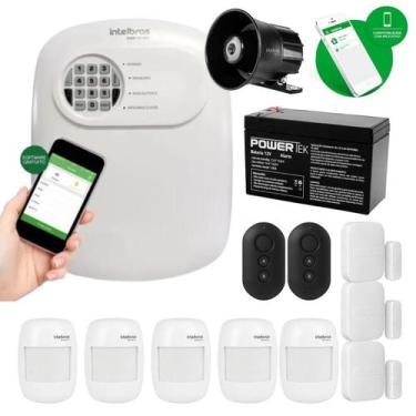 Imagem de Kit Alarme Intelbras Anm 24 App 5 Sensores Presenca E 3 Mag