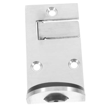 Imagem de Angoily Rolha de porta de montagem no chão, localizador de trava de porta de aço inoxidável resistente para abrir