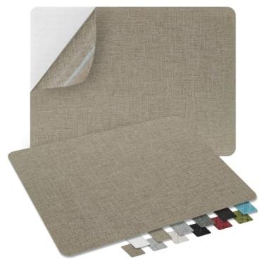 Imagem de ZESION 2 Peças De Remendos Tecido Linho Autoadesivos, Reparo Rápido Para Sofás, Tendas, Assentos Carro/8" X 11", Bege