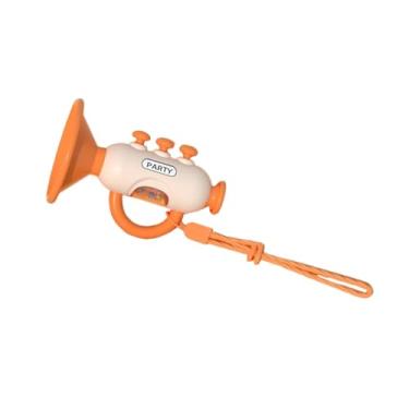 Imagem de Esquirla Trombeta de brinquedo com alça, brinquedo sonoro, presente de Natal para meninos e meninas, Laranja