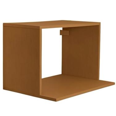 Imagem de Suporte Prateleira Microondas, AirFryer, Forno Elétrico, Impressora em MDF 15mm 60x40x12 Organizador de Cozinha Ideal para Apartamentos e Cozinhas Compactas(Madeirado)