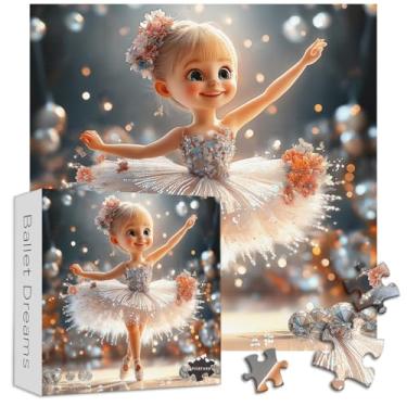 Imagem de PICKFORU Ballet Dreams 1000 Piece Puzzle for Adults, Cute Girl Dancing Jigsaw Puzzles, Diamond Stage Puzzle as Wall Decor