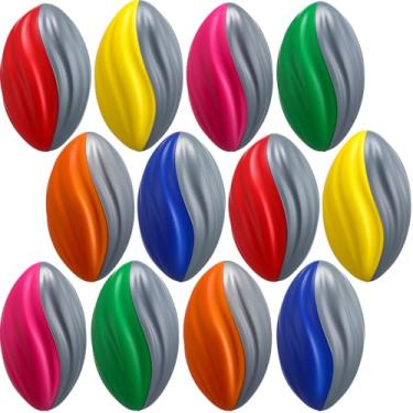 Imagem de Jerify 12 mini bolas de futebol para crianças, espuma espiral, 12 cm, macia, pequena, impermeável, bola de espuma, esportes, aniversário, futebol infantil para jogos internos e externos (cores