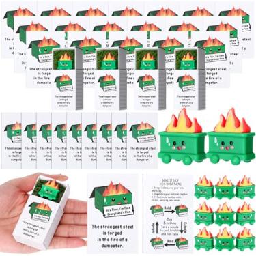 Imagem de Wonderjune 48 conjuntos de resina, suporte emocional, lixeira, presentes a granel, agradecimento, lixeira, formato de lixeira, com bombeiros, presente inspirador para funcionários de Natal