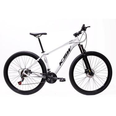 Imagem de Bicicleta Aro 29 Bike Ksw Xlt 21 Marchas Alumínio Freio A Disco - Branco -ad Preto - 19 Branco -ad Preto