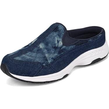 Imagem de Easy Spirit Traveltime514 Mule feminino, Denim Tie Dye, 10 X-Wide
