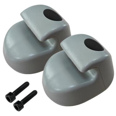 Imagem de Clipe para viseira solar FV 2 peças cinza interior para Kenworth S16-1023-661 (F01377-2)