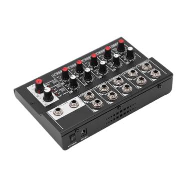 Imagem de RiToEasysports Mixer de áudio de 10 Canais, Console de Mistura de Metal Com 10 Entradas e 2 Saídas, Placa de Som Compacta para Gravação Ao Vivo Em Estúdio Pequeno (Plugue UE)