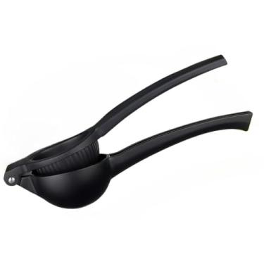 Imagem de Espremedor De Limão Metal Preto Grande Reforçado Manual Resistente Profissional