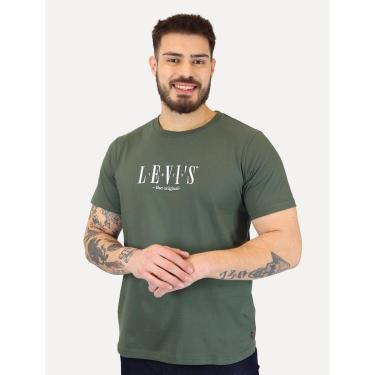 Imagem de Camiseta Levis Masculina Relaxed Center Logo Verde-Masculino