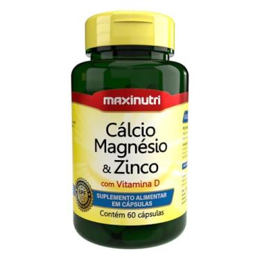 Imagem de Cálcio Magnésio e Zinco + Vitamina D 600mg 60 Cápsulas Maxinutri