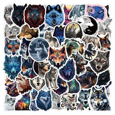 Imagem de Adesivos, 60 unidades/lote, adesivos de anime em vinil impermeável Wolves