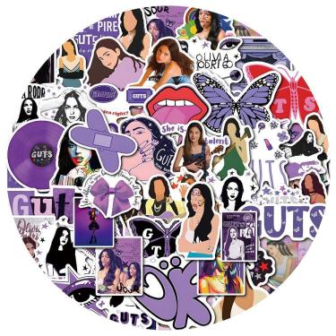 Imagem de Adesivos Olivias Waterproof Vinyl Anime 50 unidades/lote D 5-7 cm