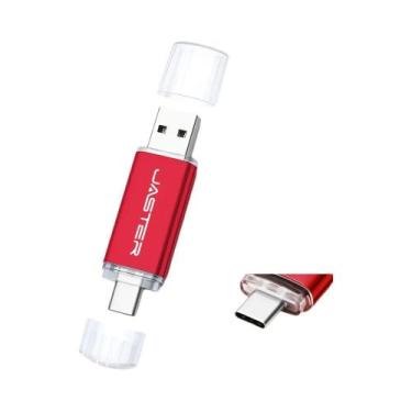 Imagem de Pen Drive USB Tipo C 2 Em 1 De Alta Velocidade, Pen Drive Metálico 128