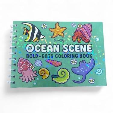 Imagem de Livro de Colorir Antiestresse – Edição com Capa Holográfica Premium, Ilustrações Criativas para Relaxamento e Criatividade (Azul)