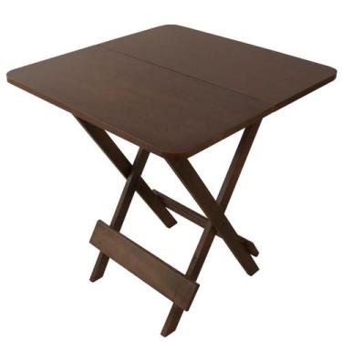 Imagem de Jogo de Mesa 4 e Cadeiras Madeira 70x70 Maçica Bar Imbuia - Lcg Eletro