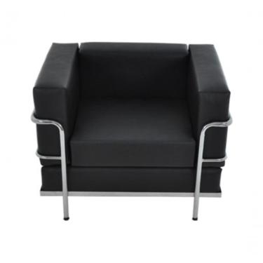 Imagem de Sofá Recepção De Escritório Linha Recepção Omega Preto