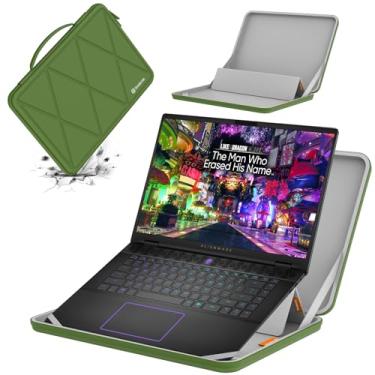 Imagem de Smatree MS88 Capa protetora rígida de EVA com suporte compatível com Dell Alienware M16 R2/New m16 de 16 polegadas, verde