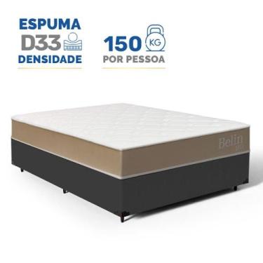 Imagem de Cama Box com Colchão de Espuma D33 Double Face Belin Casal 138cm - Luc