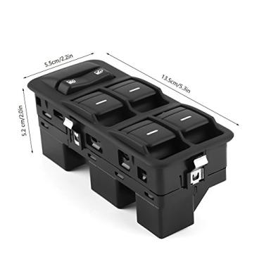 Imagem de aqxreight Botão Interruptor de Controle do Regulador de Janela Mestre de Energia para YUD501570PVJ Corresponde às Especificações Originais Carcaça Robusta Qualidade Janela Aftermarket Power para