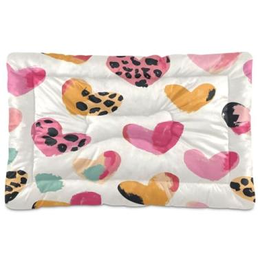 Imagem de Wassud Cama de cachorro com estampa de leopardo para cães pequenos, lavável, impermeável, para viagem, para animais de estimação, portátil, com fundo antiderrapante para ambientes internos e para