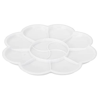 Imagem de Cuofyunl bandeja de pintura paleta maquiagem mistura diy batom cor pigmento placa separação arte fornecimento branco