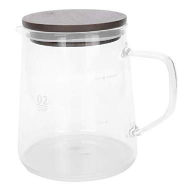Imagem de Eujgoov Jarra de café de Vidro Com Tampa, Jarra de chá Transparente Com Design de Isolamento de Camada Dupla para Suco de Leite, Vidro de Borosilicato Resistente Ao Calor 300ML 500ML para Cozinha