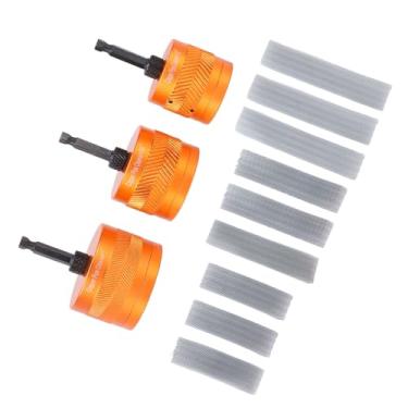 Imagem de Hyuduo Conjunto de Limpador de Tubos de Cobre Acessórios de Broca de Haste Hexagonal de 1/4 de Polegada Com 9 Tiras de Escova para Tubos de 1/2 3/4 de 1 Polegada Remove Oxidação de